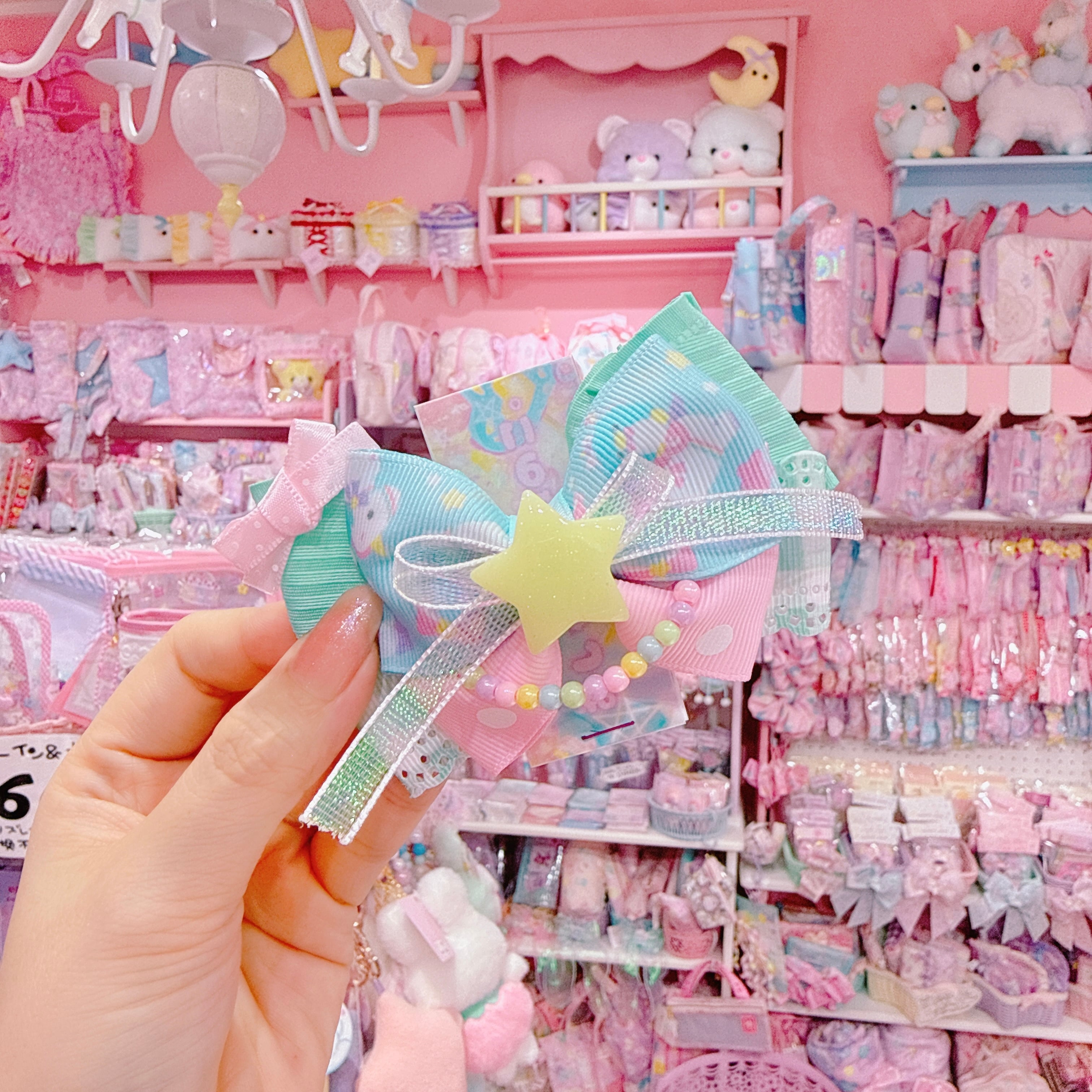 【P6】11-17スターヘアクリップ