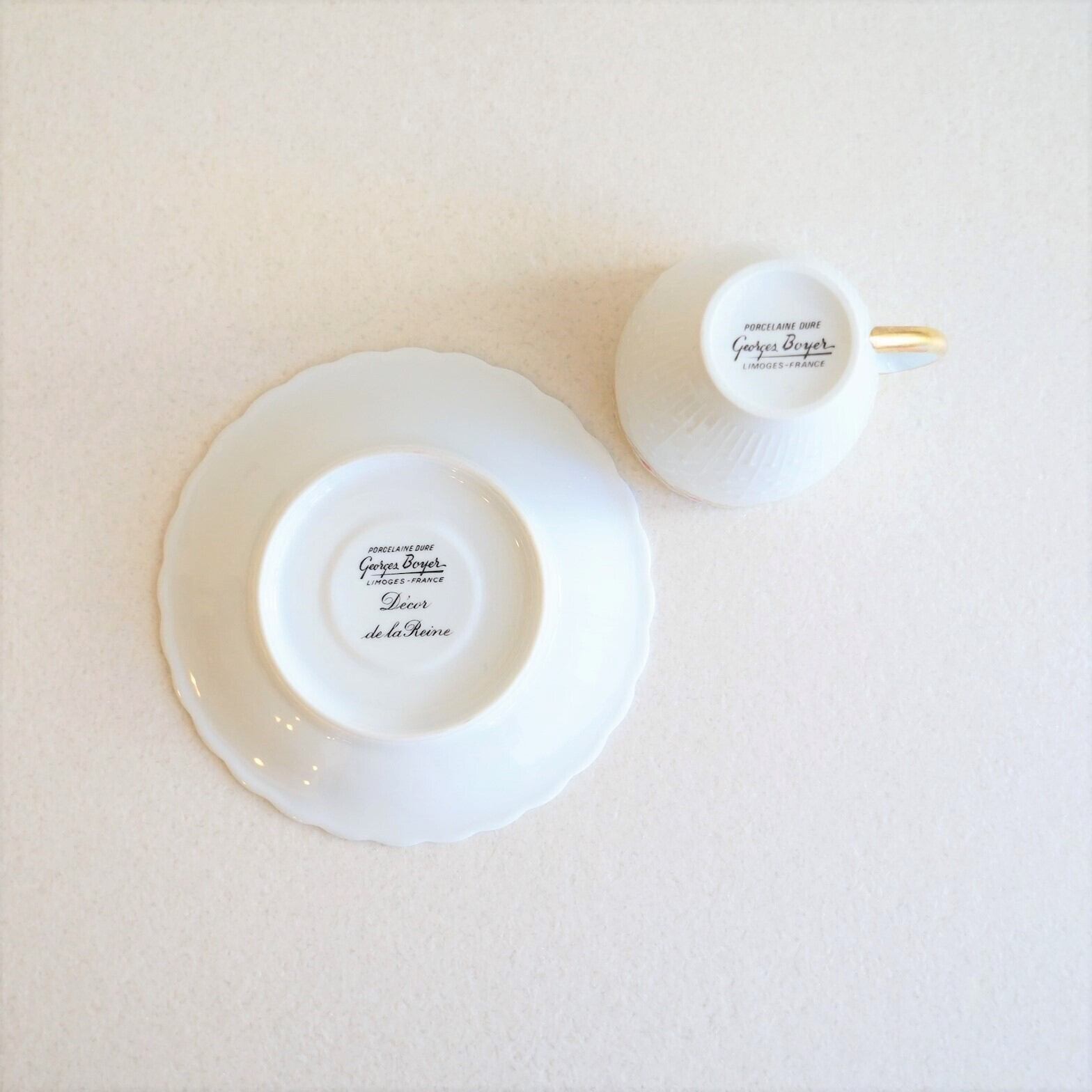 フランス リモージュのデミタスカップ＆ソーサー | 純喫茶家具の村田商會