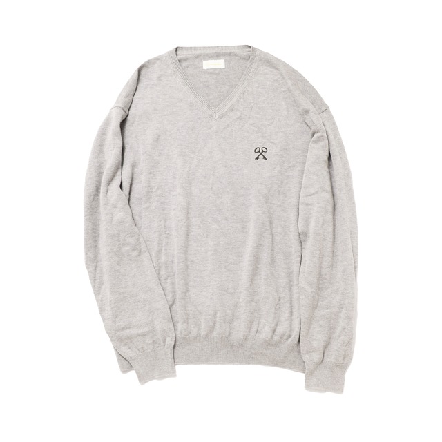 key knit sweater (grey)