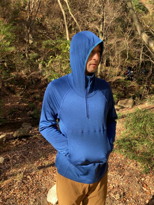 PA'LANTE / grid fleece hoody / blue,chartruse / XS,S,M,L / , yen   Sky  High Mountain Works powered by BASE