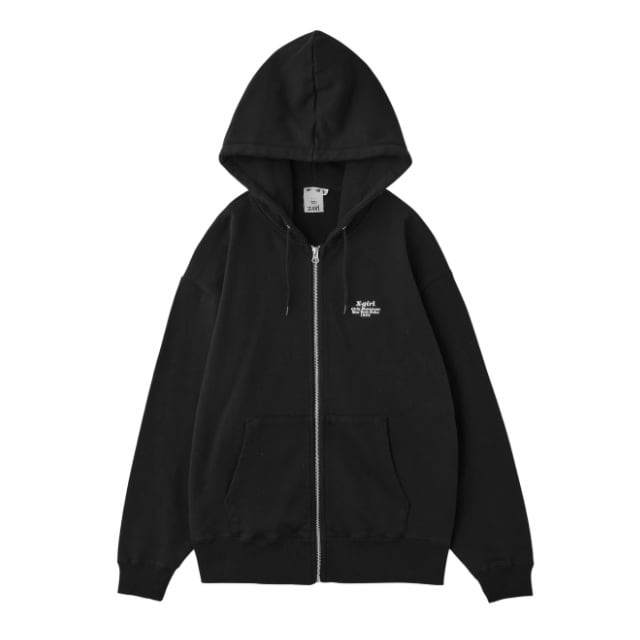 エックスガール パーカー レディース X-girl MESSAGE AND FACE ZIP UP