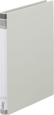キングジム リングバインダー BF バインダータイプ 30穴 130枚収納 A4タテ グレー 667BF-GY