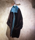 velours x nylon reversible coat