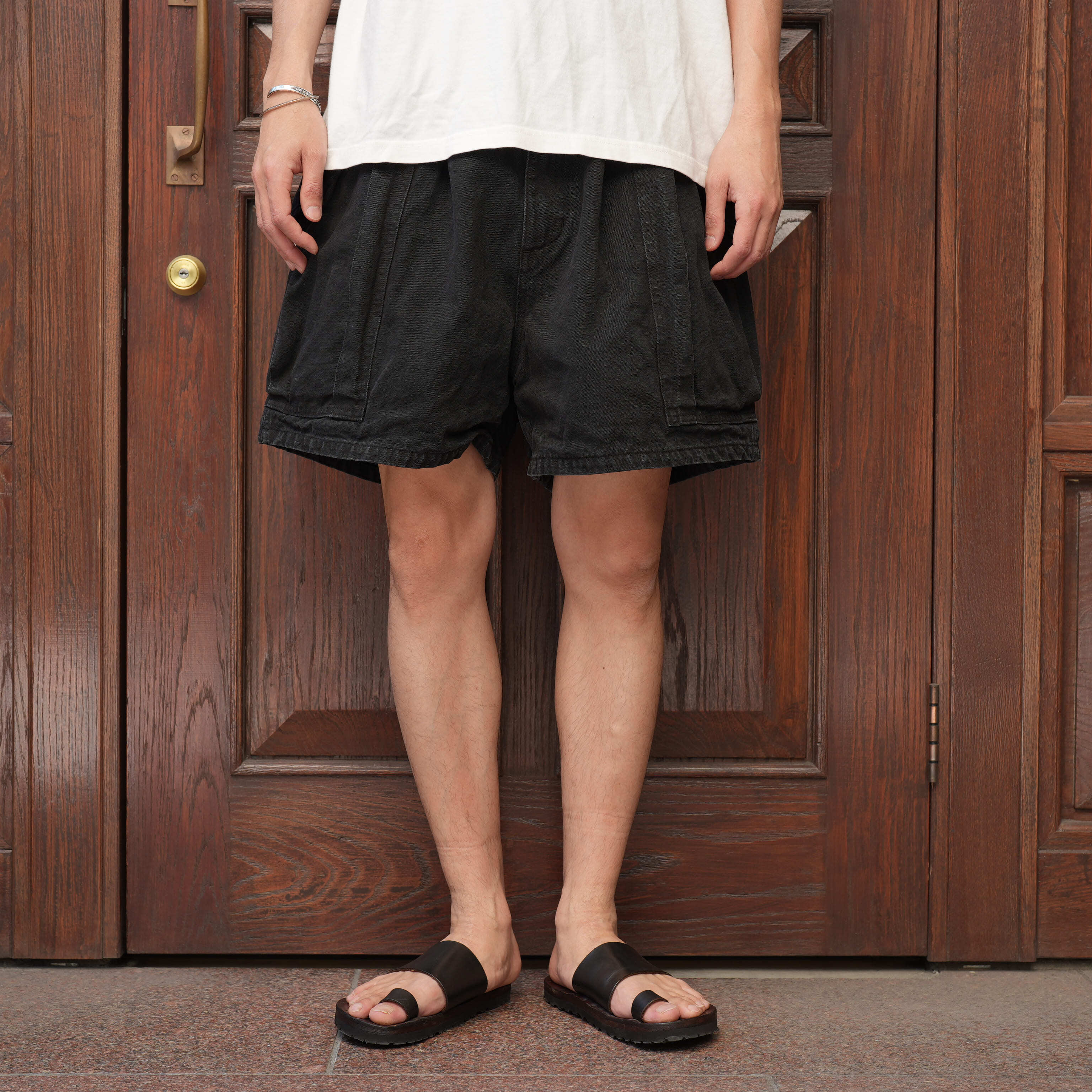 Gurank(グランク) 26SS "CH Cargo shorts" -BLK-