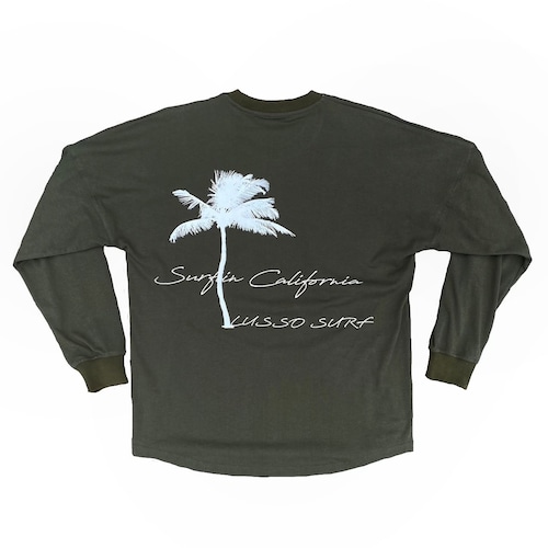 Palm tree Long sleeve Tee【Khaki】