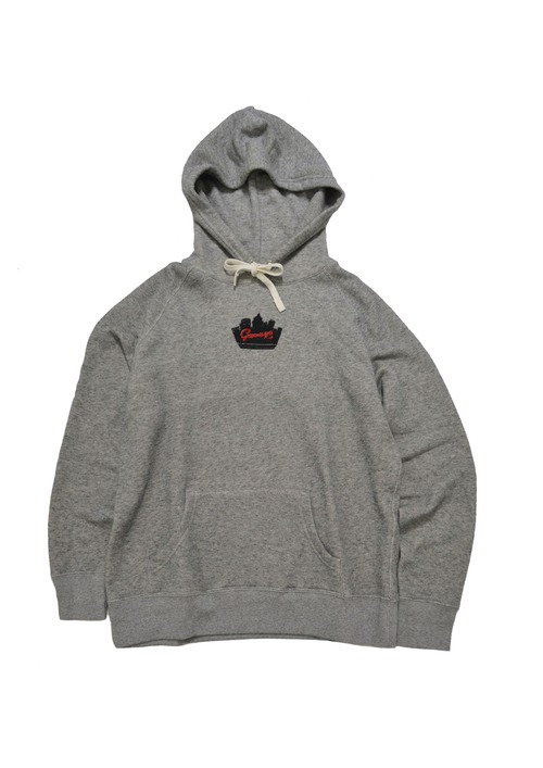 Silhouette logo hoodie Gray