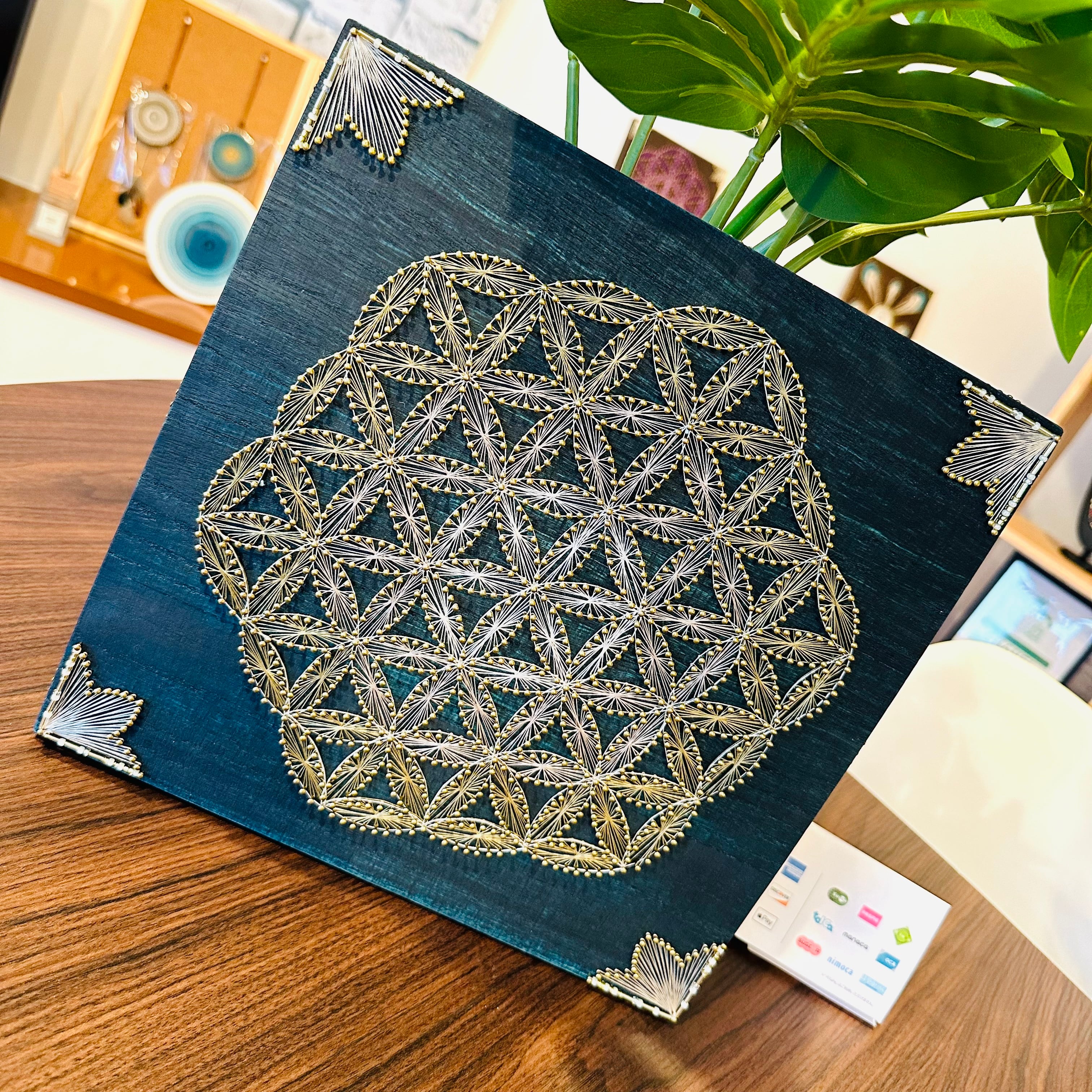 糸かけアート 「フラワー オブ ライフ」