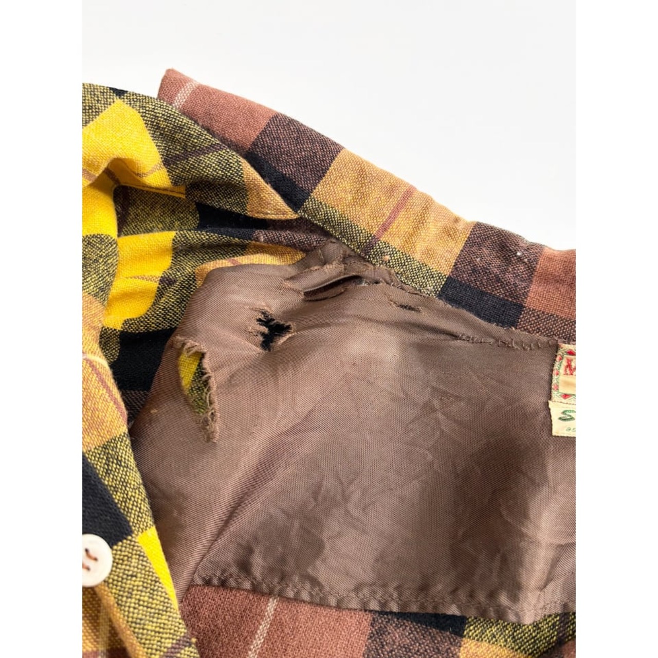 50s McGREGOR WOOL OPEN COLLAR SHIRT MADE IN USA  Size M