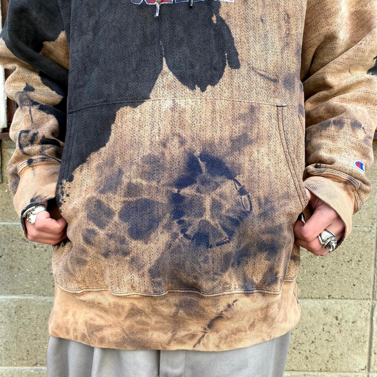 90s 00s champion リバースウィーブ　ブリーチ　タイダイ 90s 00s champion リバースウィーブ ブリーチ タイダイ - メルカリ