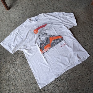 "SOUTHERN PACIFIC LINES" アメリカ製 両面プリントTシャツ used [309002]