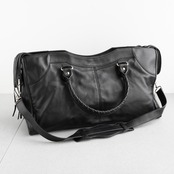 バレンシアガ パートタイム クラシック ラムスキン ブラック レザー