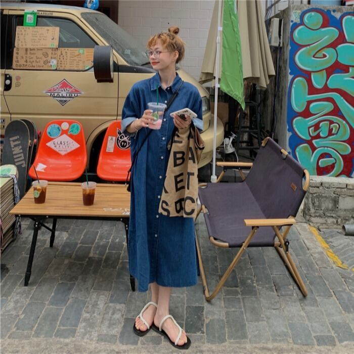 ドレス シャツ スカート サマースタンダード薄手Aライン レトロ 夏物 モンロー44254085766