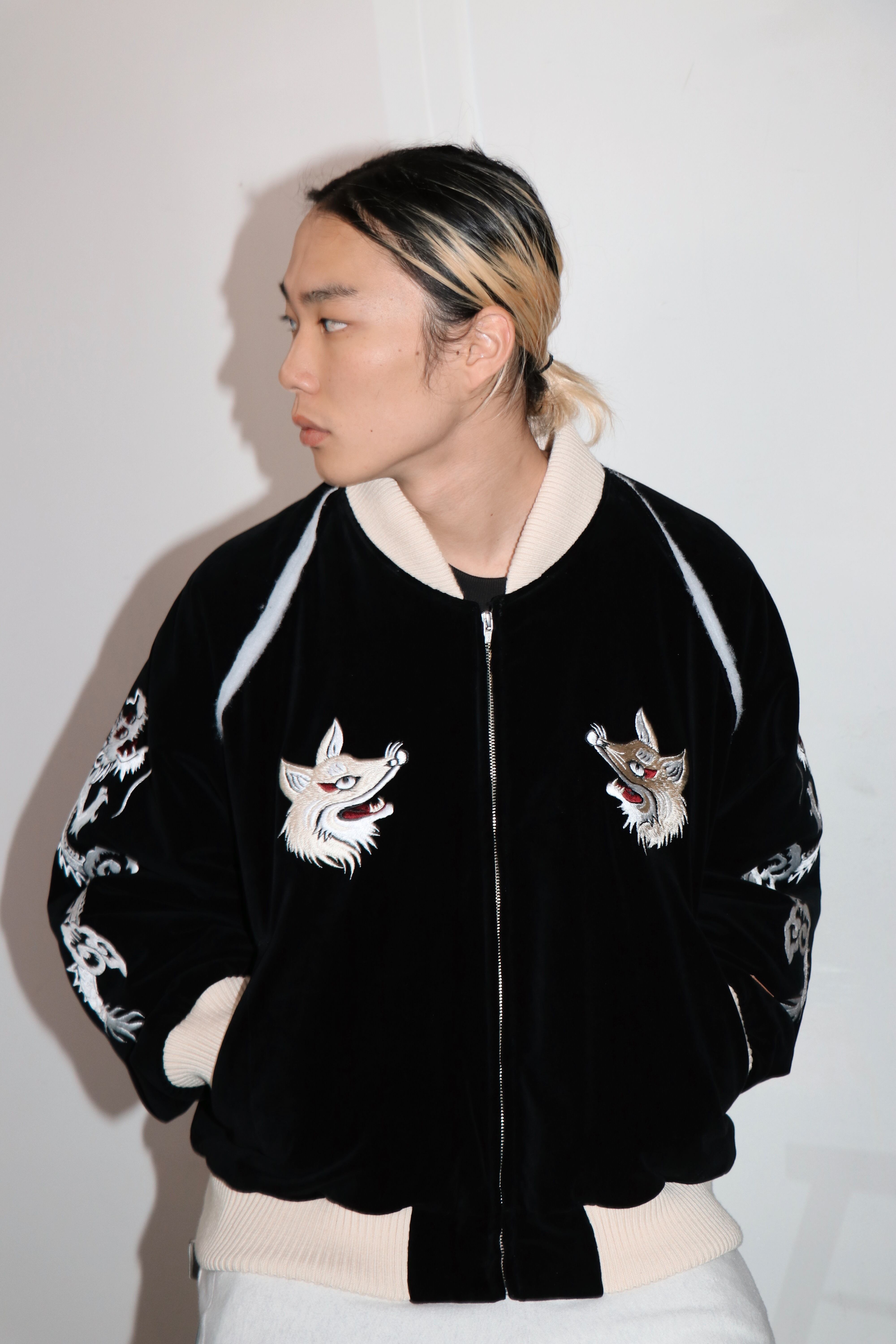 el conductorh Velveteen Fox Embroidered Sourvenir Jkt el conductorh Velveteen Fox Embroidered Sourvenir Jkt