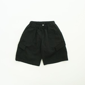 MOUNTEN.　bright twill midi cargo - black_1
