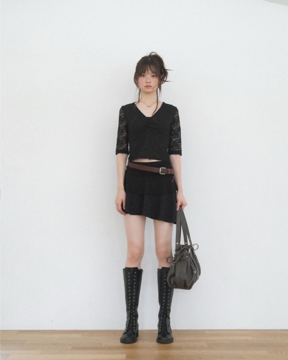 as”on] HEAVEN BAG / BROWN 正規品 韓国ブランド 韓国通販 韓国代行