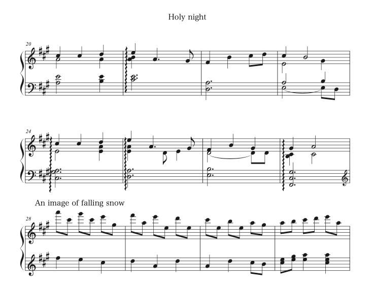 「Holy night」ピアノソロ楽譜