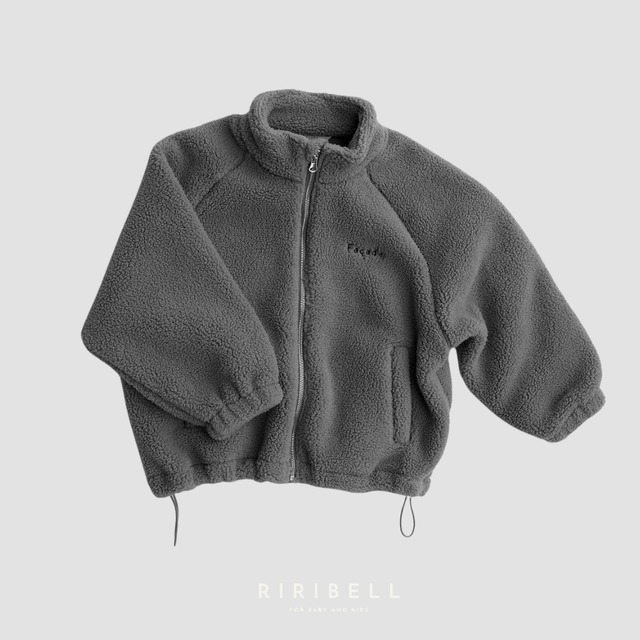 【façade】teddy zip sweater - Anthracite / ファサード