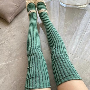 stripe bi-color csaual high-socks　2litr04122