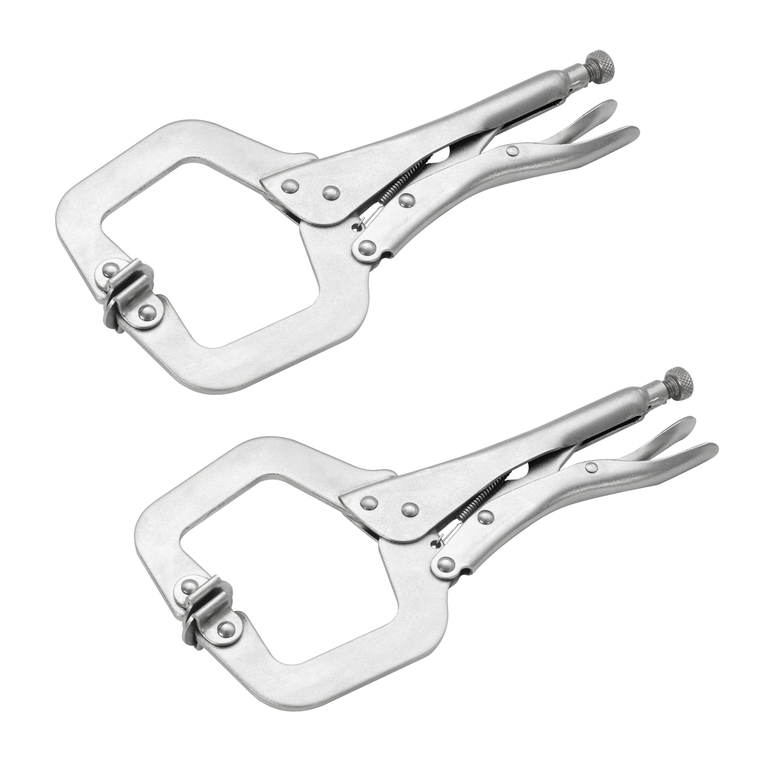 【在庫のみ】C型ロッキングプライヤー 280mm 2個入り バイスCクランプ DIY 木工 固定工具