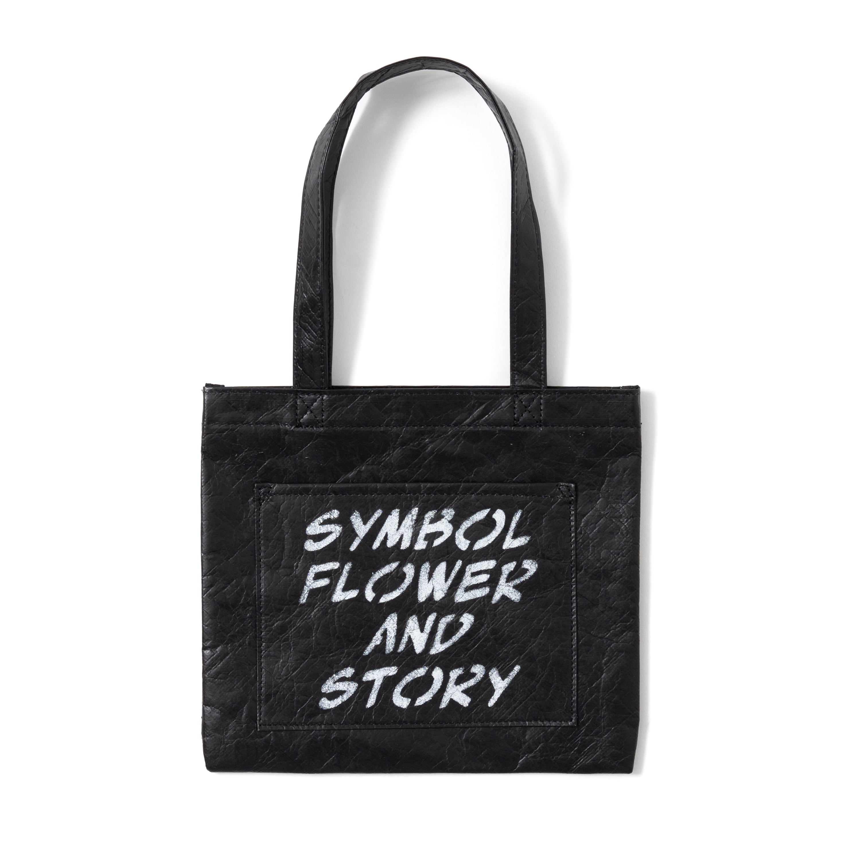ALPSDR STENCIL TYVEK SMALL TOTE BAG / BLACK