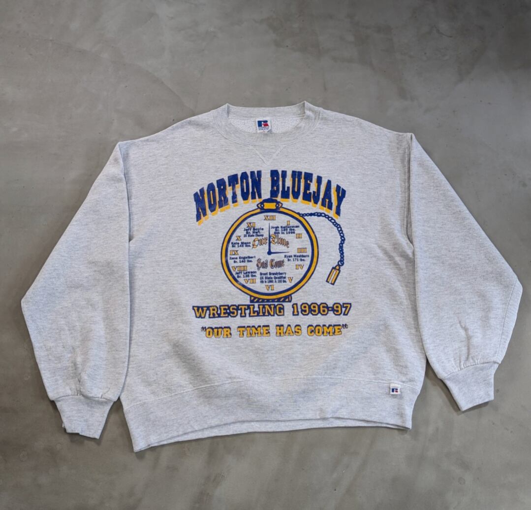 90s russell " NORTON BLUEJAY " sweat shirt 小岩店