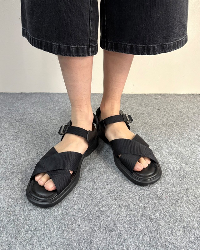 【PRADA】buckle strap sandals