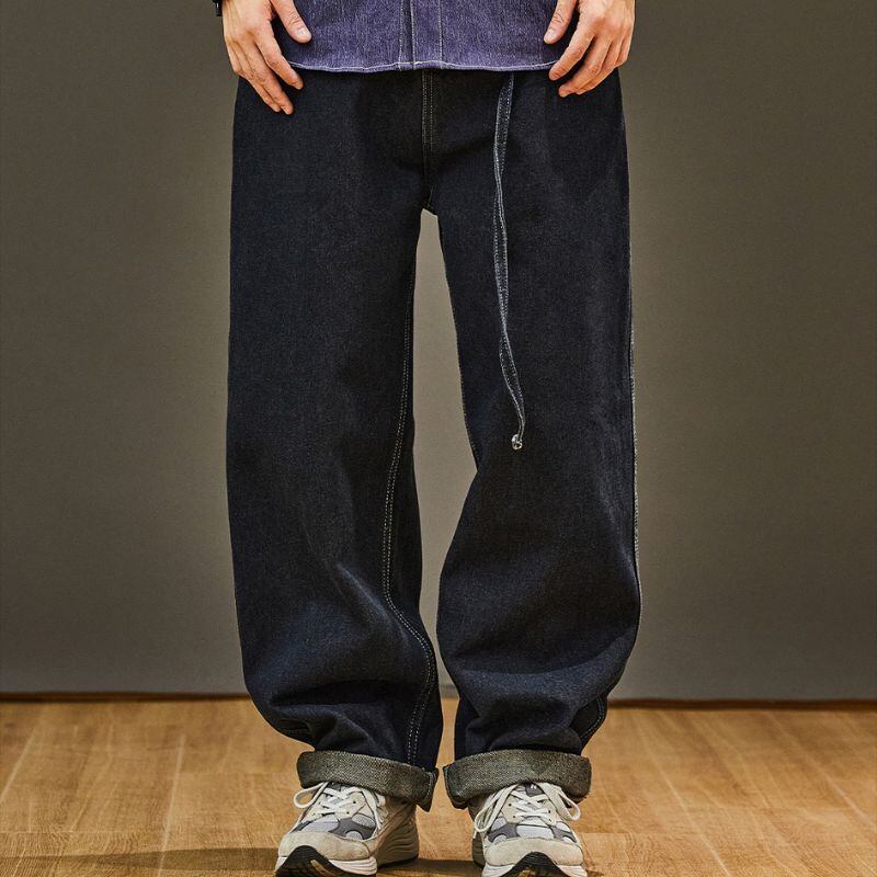 ウォッシュ加工フレアジーンズ C10765