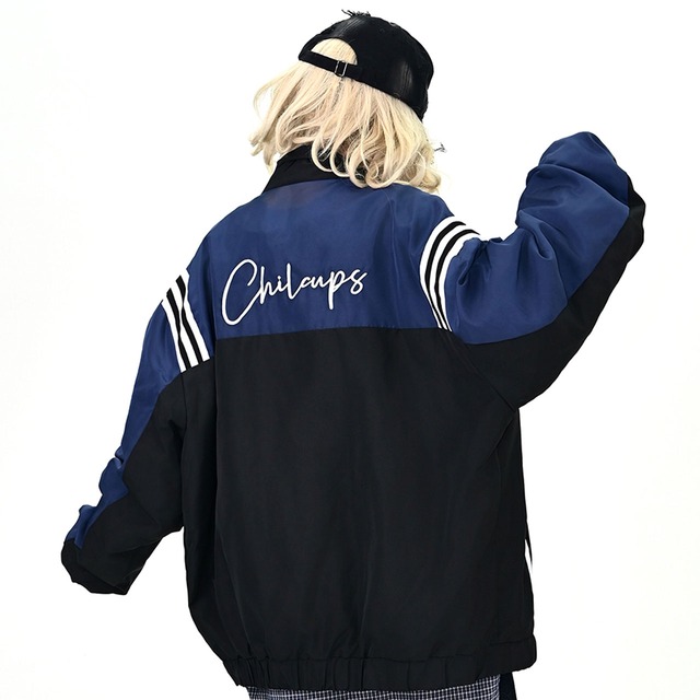 トリプルラインカレッジブルゾン 2col R01036