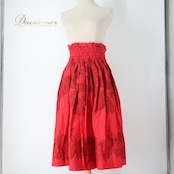 フラダンス 衣装 ワンピース ドレス レッド系 ハイビスカス柄 モンステラ柄 ハワイアンプリント アロハ フラ ダンス レッスン 練習 赤 華やか 鮮やか かわいい おしゃれ 上品 大人っぽい シングル スカート シンプル ふんわり かわいいデザイン パーティー ステージ衣装 ビーチ ハワイ フェスティバル オシャレ レディース 女性用