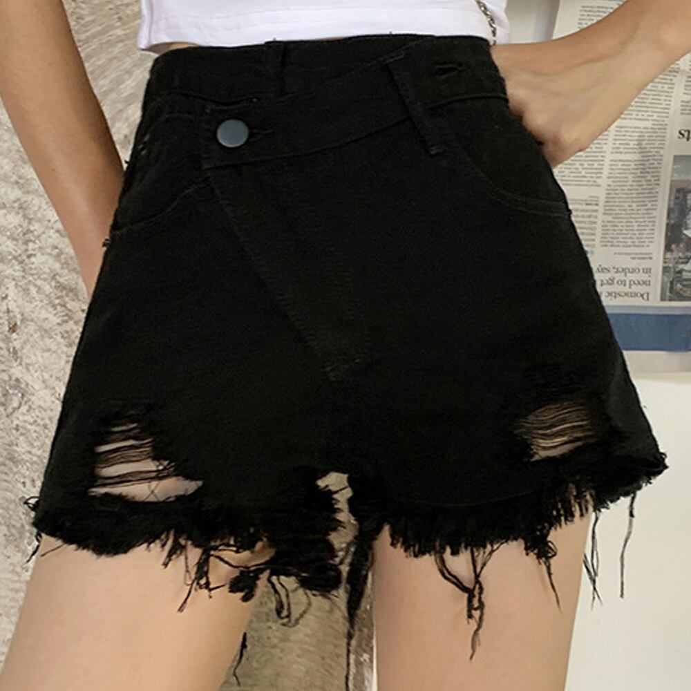 ダメージ デニム レディース ショートパンツ ストリート カジュアル 大人 かわいい おしゃれ ジーンズ きれいめ 大人可愛い 大人女子