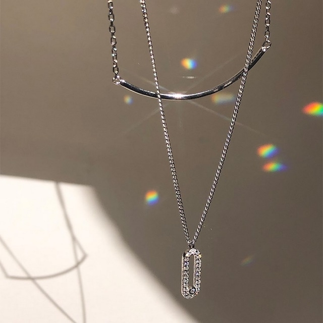 Long chain necklace bracelet 2way＊M-168
