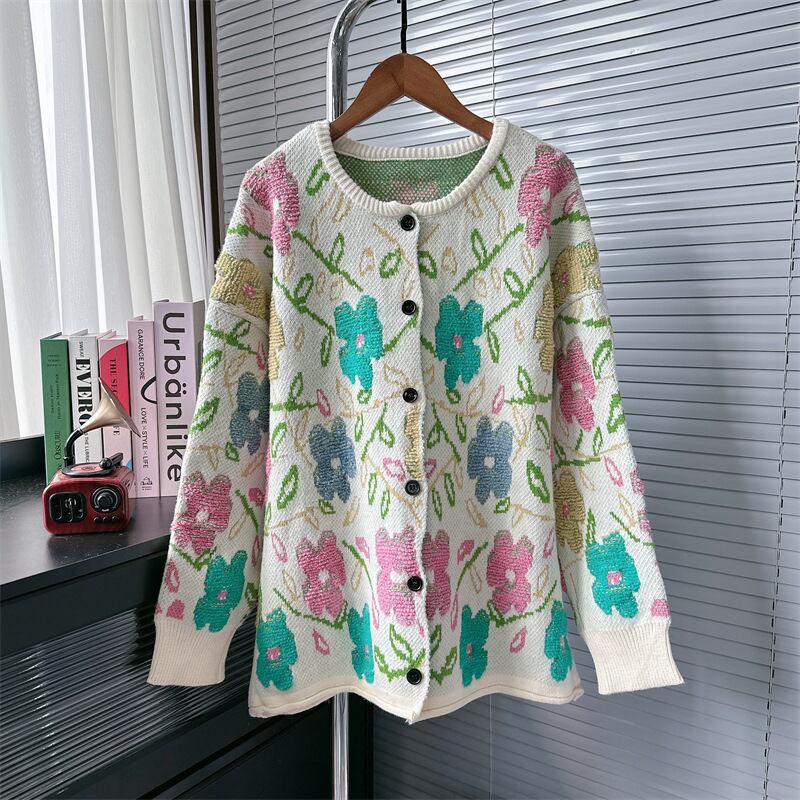 【outer】レトロニットカーデ M25868