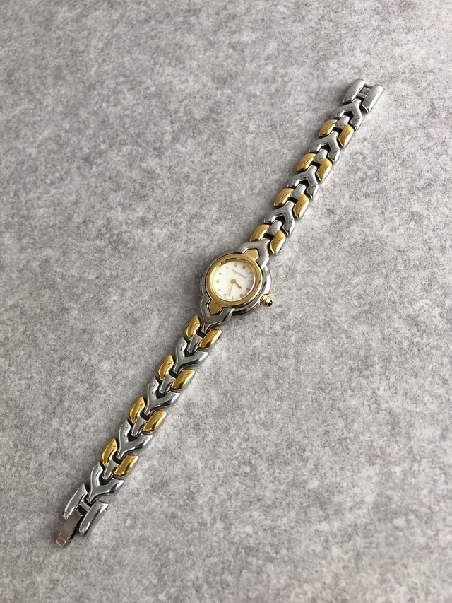 Yves Saint Laurent イヴ・サンローラン 腕時計 シルバー×ゴールド ローマ文字 ステンレススチール クウォーツ 5420-F45278 46jnbp