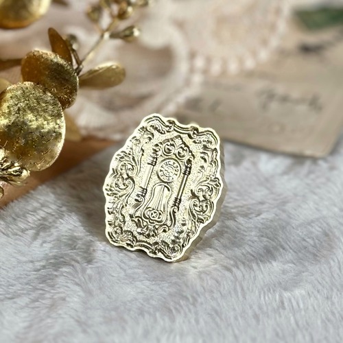 【縦32㎜×横27㎜】ボンボン時計【スタンプヘッド】#SWH-BON