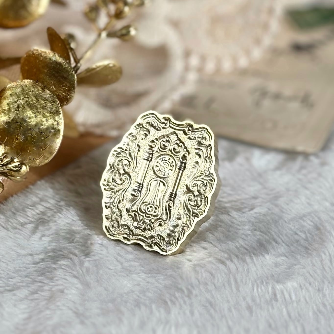 【縦32㎜×横27㎜】ボンボン時計【スタンプヘッド】#SWH-BON