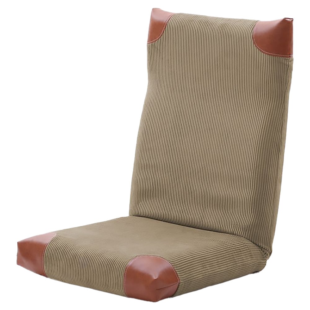 ヴィンテージ コーデュロイハイバック 座椅子 14段階リクライニング