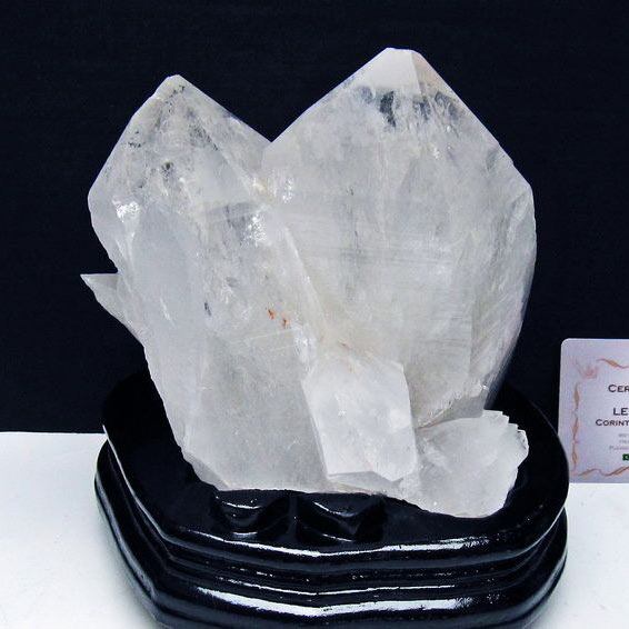 1.7Kg 水晶 クラスター 原石 ブラジル ミナスジェライス州 コリント産 レムリアンシード 一点物 台座付属 182-8109