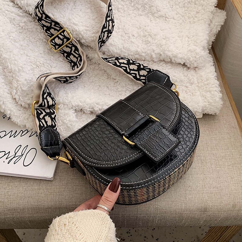 スタンダードパターンオータムウィンター レトロ 秋物 冬物 クロスボディ サドルバッグ シートバッグ 手作りハンドバック16255843769