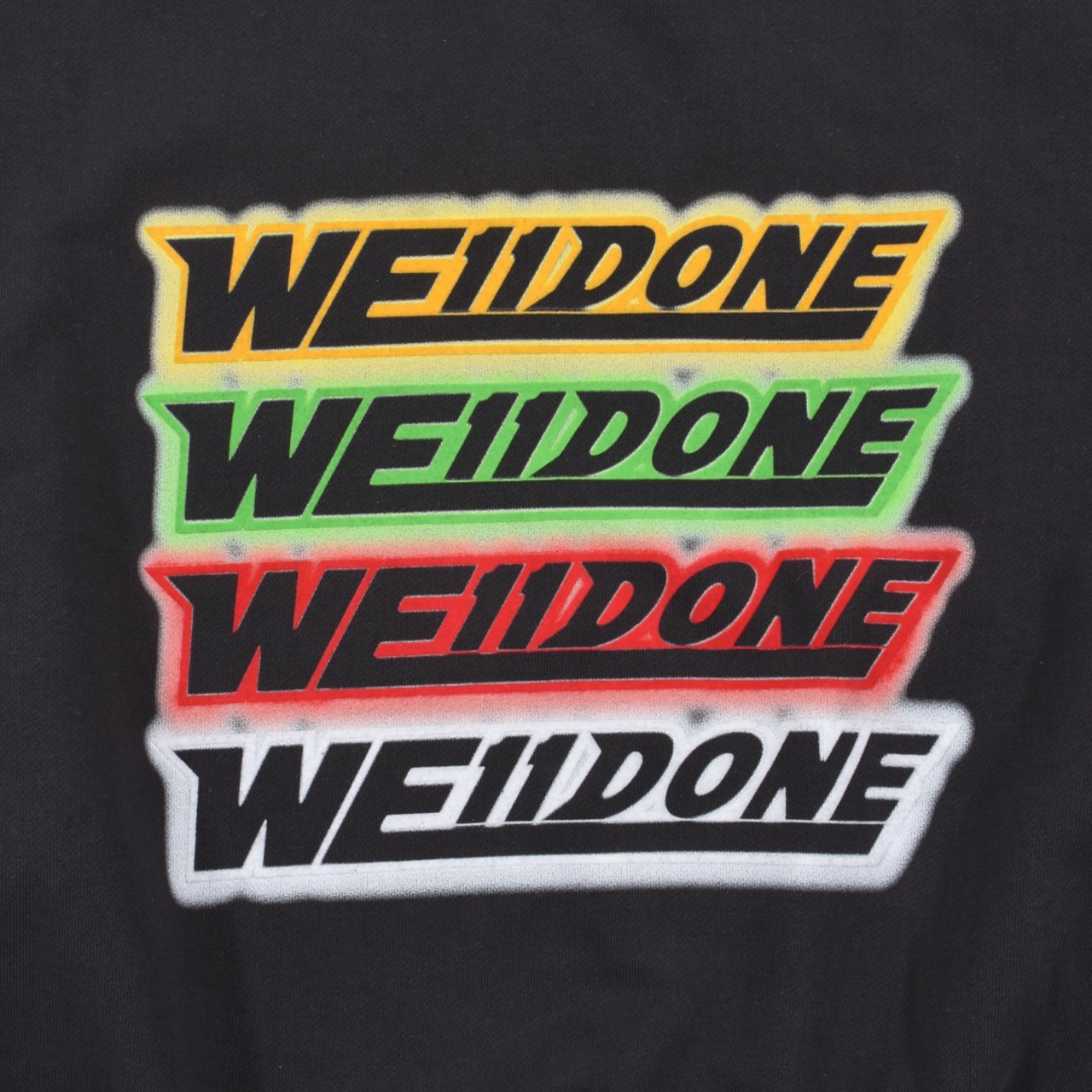 WE11DONEBLACK WE11DONE RAINBOW FRONT LOGO SWEATSHIRTBLACK - 3