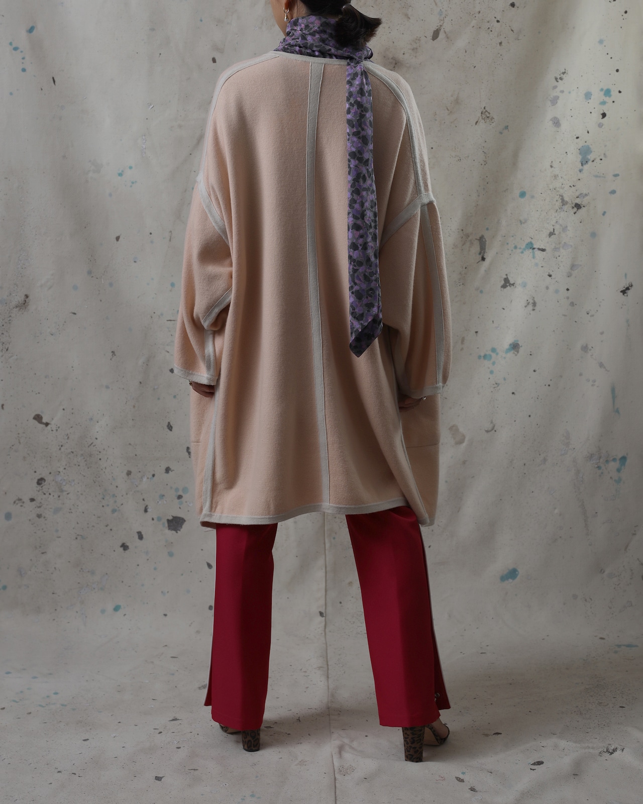 Chloe / Piping Knit Gown