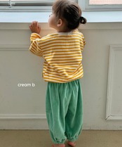 韓国子供服 / 26winter / cream bbang / ベロアバルーンパンツ / キッズ / 冬服 *XXS~XL*