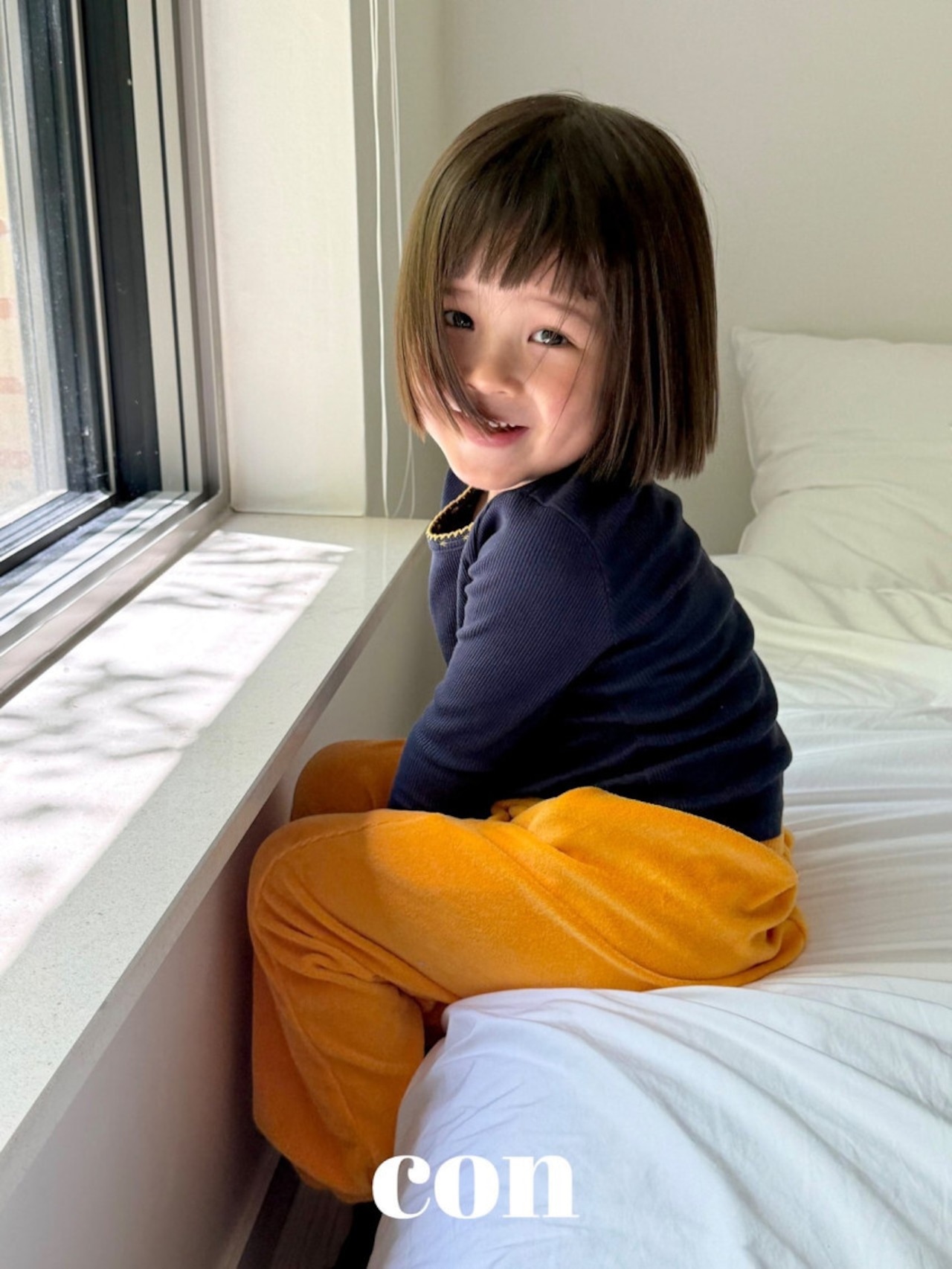 韓国子供服 / 26Autumn / CON / ピンコットTシャツ / キッズ / 秋服 *1~4*