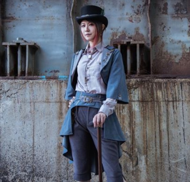 納期2か月 ロリータ スカート Steampunk スチームパンク ネイビー アシメ フレア 無地 パンク かっこいい クール おしゃれ 大きいサイズ サイズ豊富 人気 撮影 おでかけ パーティ イベント ゴスロリ ロリータファッション Loli3342 Luxury