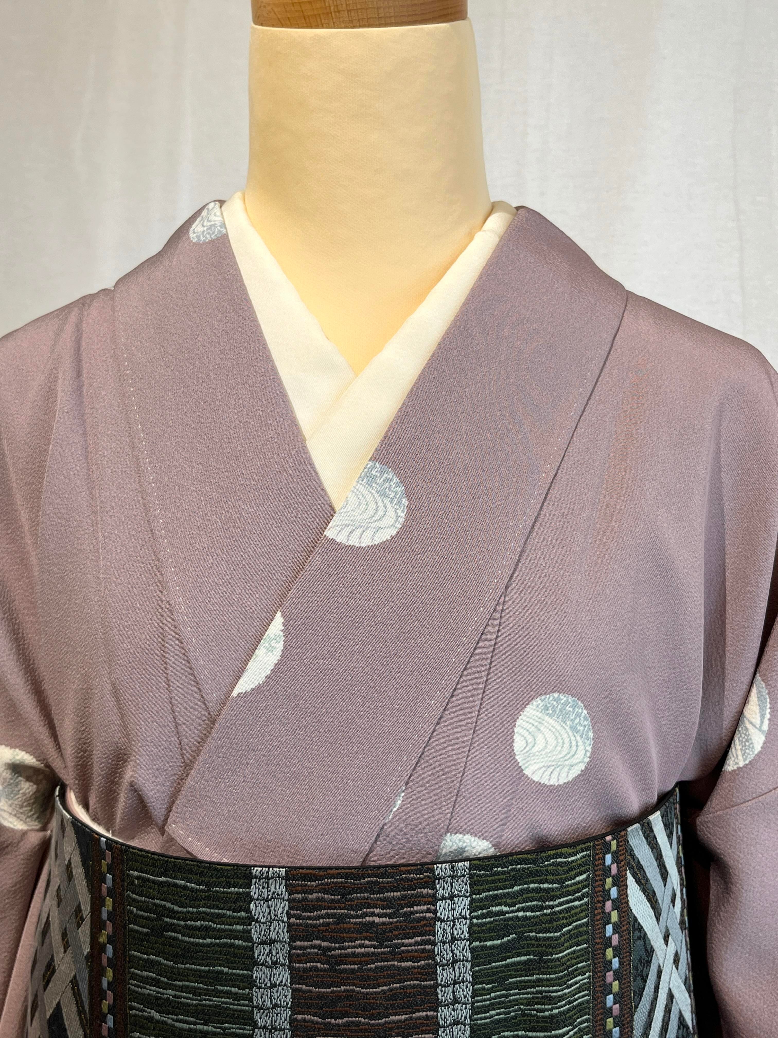 2235飛び柄小紋 袷単品