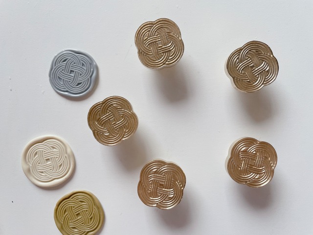 Wax Stamp -梅結び／25mmスタンプヘッド