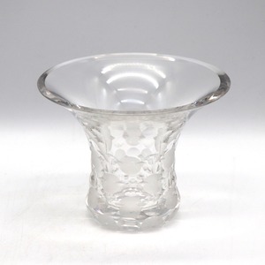 ガラス花器・フラワーベース・花瓶・ラッパ型・No.210529-43・梱包サイズ60