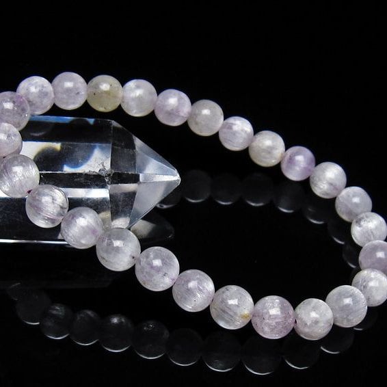 クンツァイト ブレスレット 7mm 一点物 メール便可 [M便 1/10] 111-40691