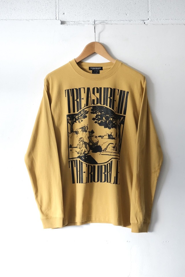 FSB L/S Tee 'hope'　Hazy Yellow,White