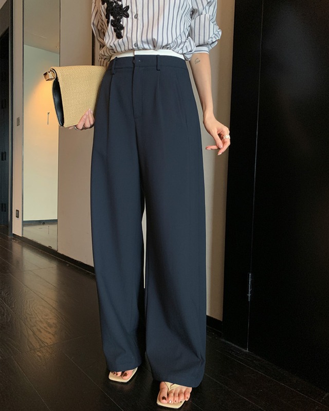 ダブルウエストワイドパンツ　S25596