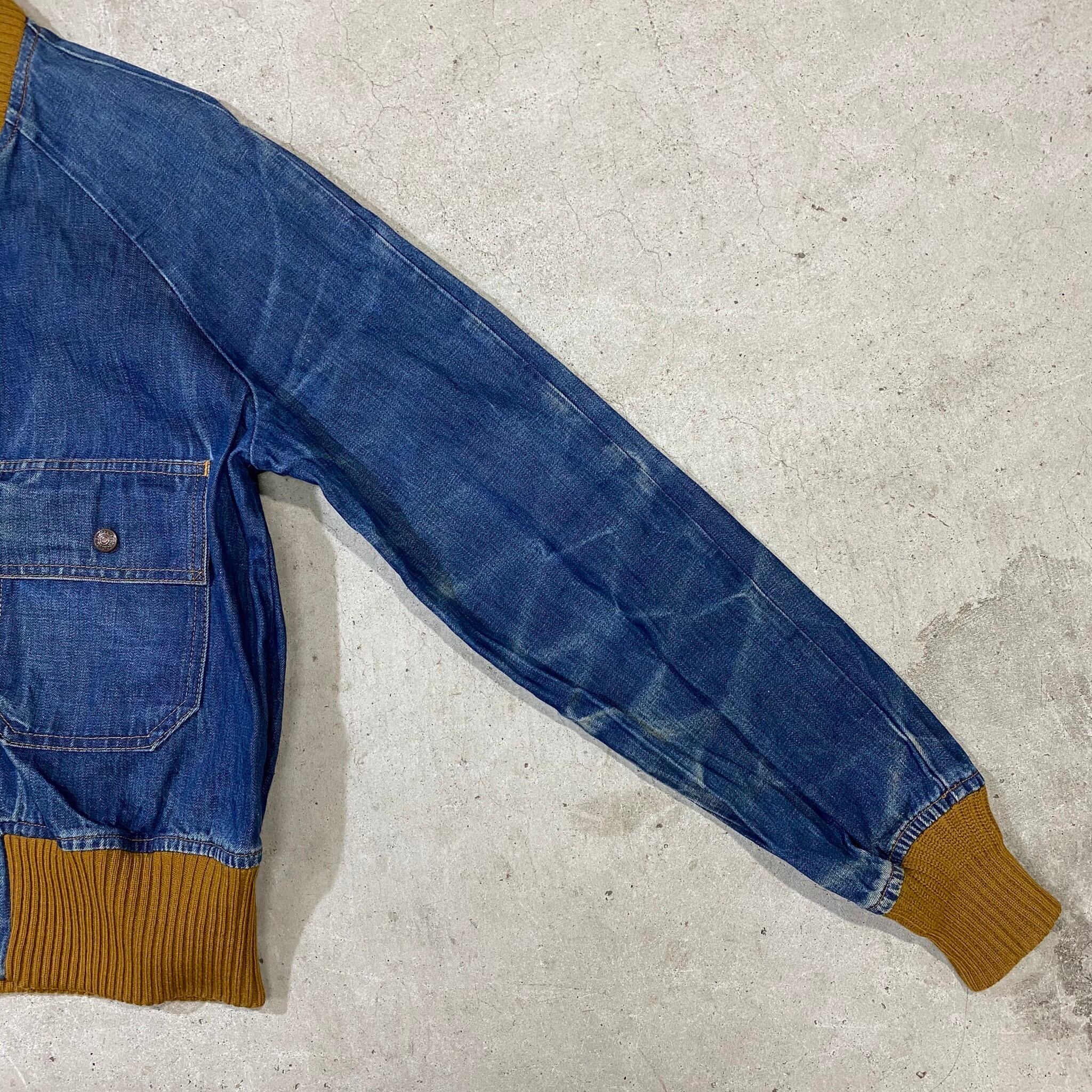 70年代 70s Levi's リーバイス Fresh Produce フレッシュプロデュース 人参タグ デニムジャケット デニムブルゾン  ヴィンテージ ビンテージ スナップボタン メンズM 古着 【デニムジャケット】 | cave 古着屋【公式】古着通販サイト